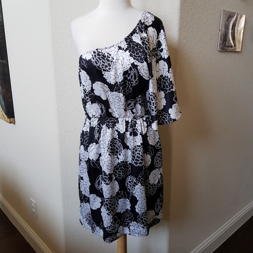 Collective Concepts Floral One Shoulder Dress